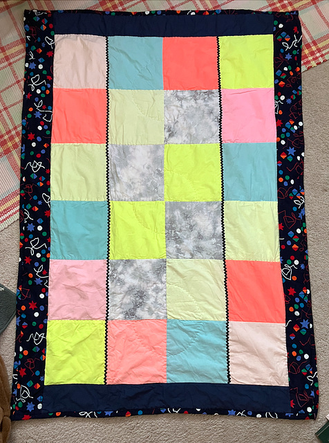 Pandemic quilting: Neons