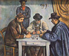 Detail of The Card Players by Cezanne in the Metropolitan Museum of Art, July 2011