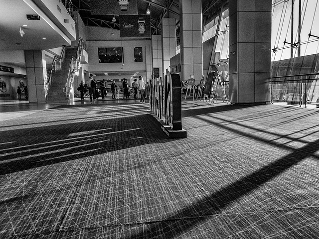 Lines and shadows: Panama airport