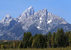 Grand Teton Peak from The Snake River,Teton National Park,Wyoming,USA 15th September 2011