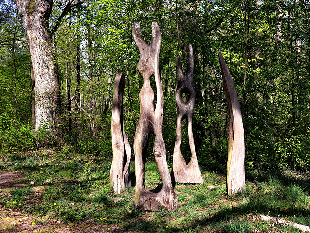 Holzskulpturen in der Lewitz