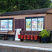 Hampton Loade Station and a bench