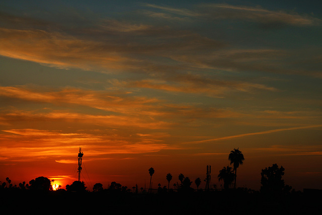 Un coucher de soleil à Marrakech