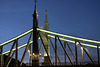 Budapest - The Liberty Bridge in the blue hour