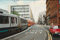 Manchester Metrolink 1022 - 14 Jul 1992 (167-11)