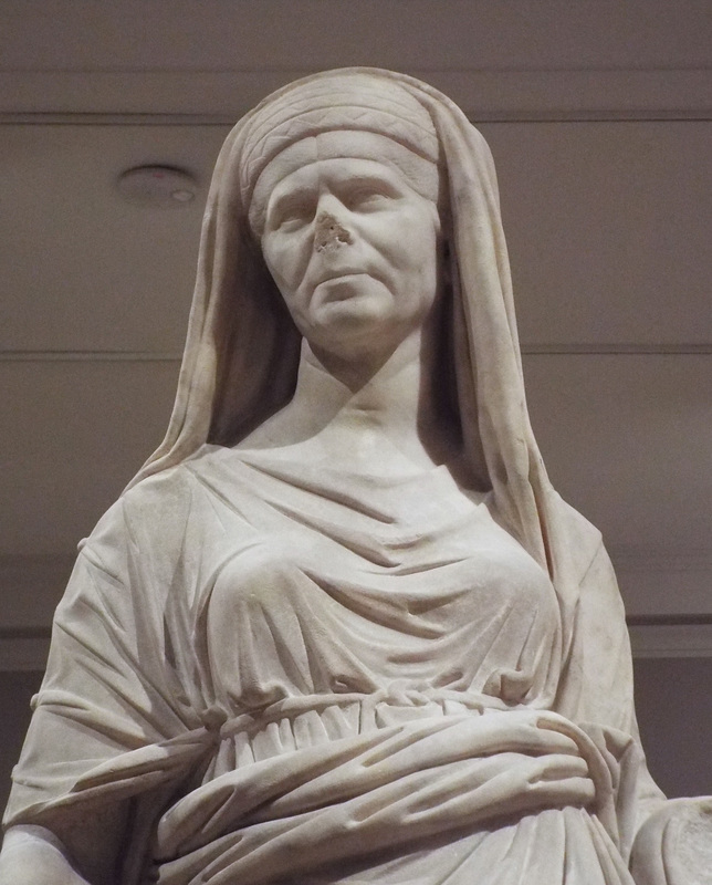 Detail of the Priestess Burning Incense in the Boston Museum of Fine Arts, January 2018