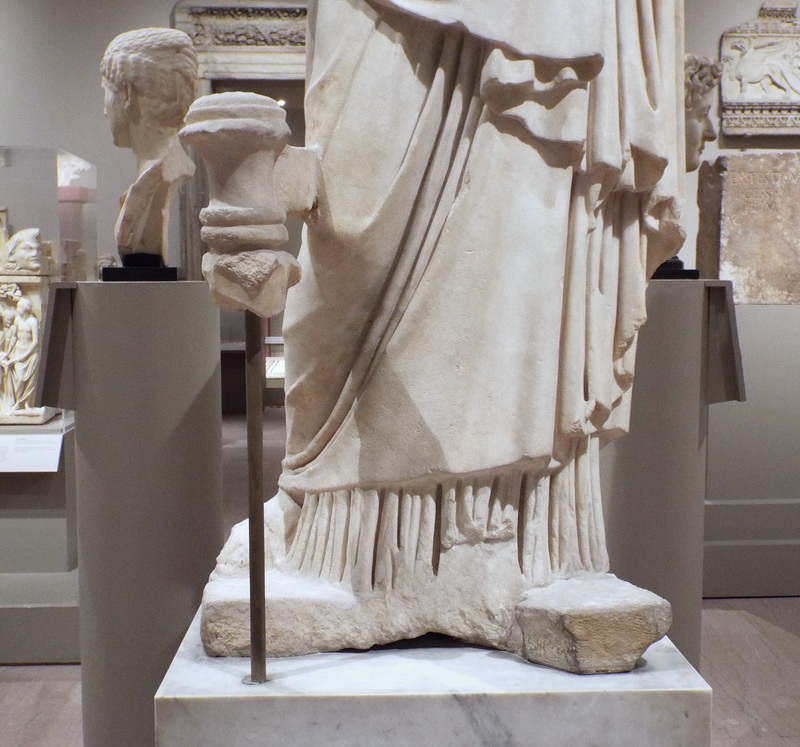 Detail of the Priestess Burning Incense in the Boston Museum of Fine Arts, January 2018