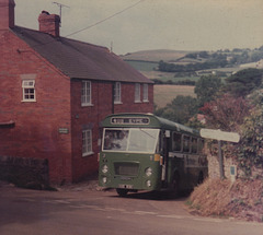 Southern National 93 (VOD 93K) at Eype, Dorset - 8 Aug 1984