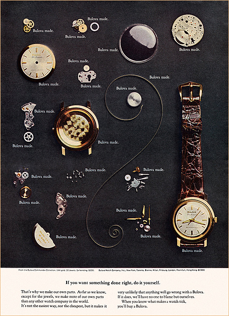 Bulova Watch Ad, 1966