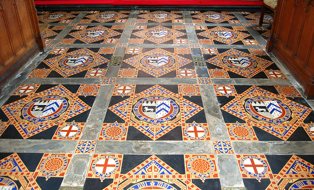 Floor Tiles, Leigh Church, Staffordshire