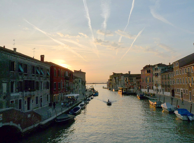 Venice- Fondamenta di Cannaregio view from the Three Arches' Bridge