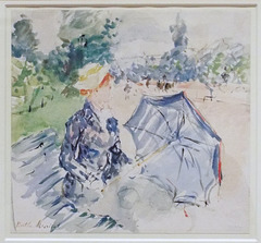 Woman Seated on a Bench on the Avenue du Bois by Berthe Morisot in the Metropolitan Museum of Art, July 2018