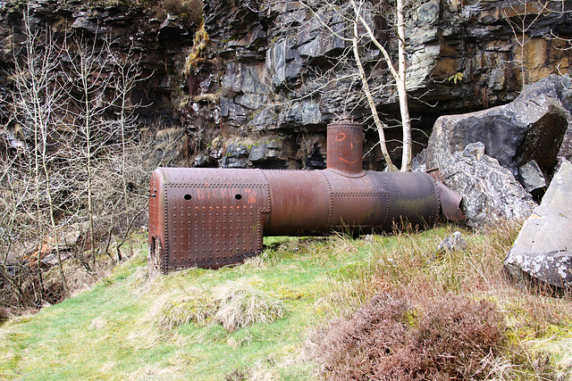 Ther bolier at the head of the Rhondda