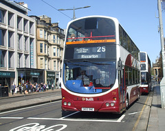 DSCF6985 Lothian Buses 706 (SN55 BKE) in Princes Street, Edinburgh - 5 May 2017