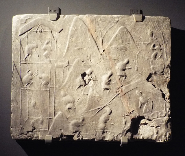 Brick with a Scene of Salt Production in the Metropolitan Museum of Art, July 2017