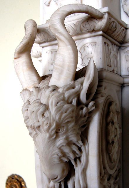 Detail of chimneypiece Wentworth Woodhouse, Wentworth, South Yorkshire