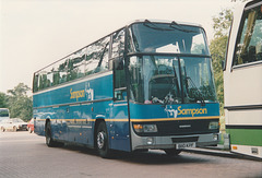 County Bus and Coach (Sampson) B110 KPF at Barton Mills - 7 Aug 1993 (200-34)
