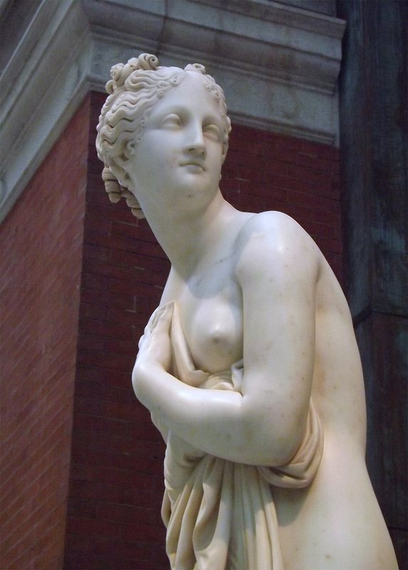 Detail of Venus Italica by Canova in the Metropolitan Museum of Art, June 2012