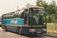 County Bus and Coach (Sampson) BAZ 7384 (C210 PPE) at Barton Mills - 6 Aug 1994 (234-22)