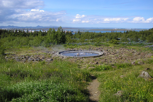 Artificial Geysir At Perlan