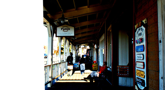 Walking down the Sutter Street