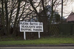 Don't Dazzle the Shipping at Sutton Bridge