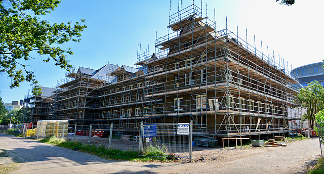 Building work on the former Pathology Lab