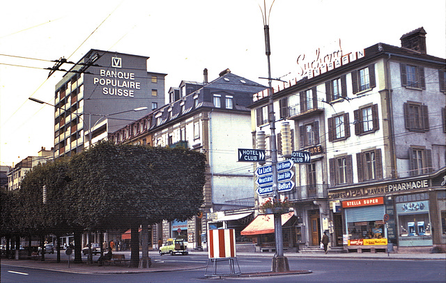 La Chaux de Fonds (CH) Août 1972. (Diapositive numérisée).