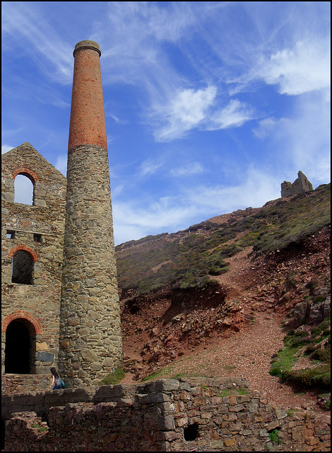 Towanroath pumping engine house, Wheal Coates tin mine.