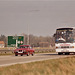 Ambassador Travel 103 (F103 CCL) on the A11 at Barton Mills – 25 Mar 1990 (113-23)