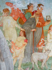 Phoebe Anna Traquair Murals of c1905, St Peter's Church, Clayworth, Nottinghamshire