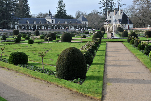 Le jardin Diane de Poitiers du Château de Chenonceau - Indre-et-Loire