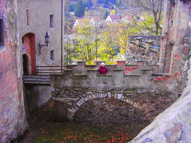 Zugang zum Schloss Kuckucksstein in Liebstadt