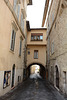 Italy, Assisi, The Arch on the Street of St. Agnese