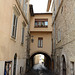 Italy, Assisi, The Arch on the Street of St. Agnese