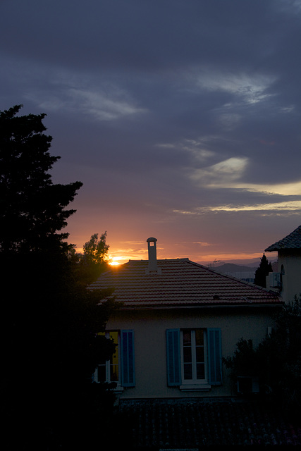 coucher de soleil depuis l'Igesa, Porquerolles