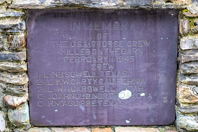 Memorial plaque in the Llanberis Pass