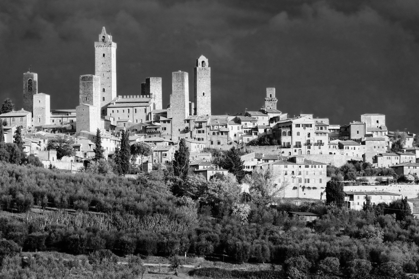 Tuscany 2015 San Gimignano 4 XPro1 mono