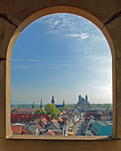 Speyer - Maximilianstraße und Kaiserdom