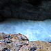 The ice-blue water roars between the rocks. Partnach-Gorge.