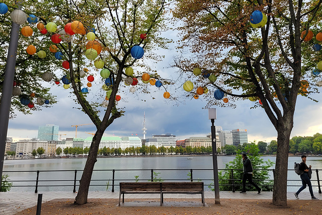 Bank an der Binnenalster