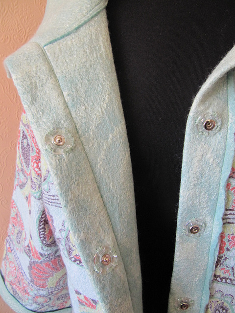 felted jacket - detail