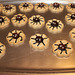 Do they scare you?  :)  "spider cookies" made for family for Halloween :)  No baking required here :) !