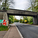 Brücke der ehem. Bahnstrecke Fröndenberg–Kamen über der Heerener Straße (Kamen) / 29.04.2023