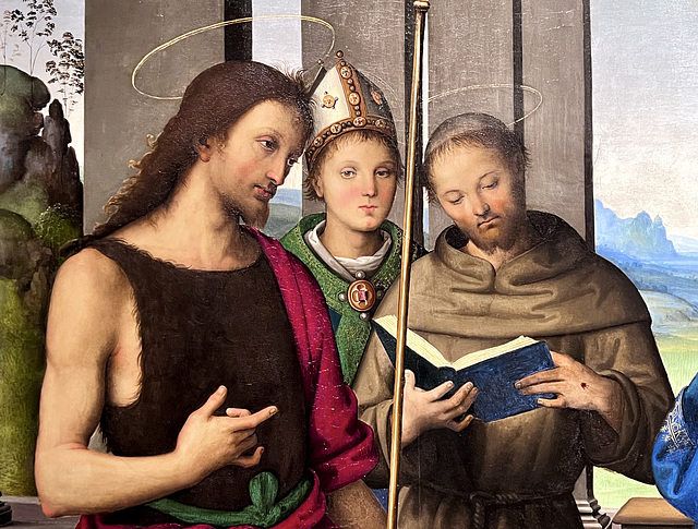 Fano 2025 – Museo Civico e Pinacoteca – John the Baptist, Ludovico of Tolosa and Franciscus