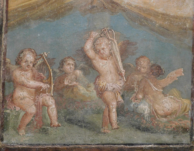 Detail of the Symposium of Erotes Fresco, ISAW May 2022