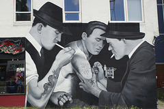 Mural at Slave To The Needle tattoo