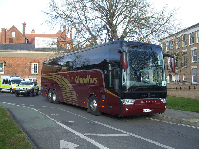 DSCF0429 Chandlers Coaches of Westbury, Wiltshire CT63 CCT in Bury St. Edmunds - 25 Nov 2017