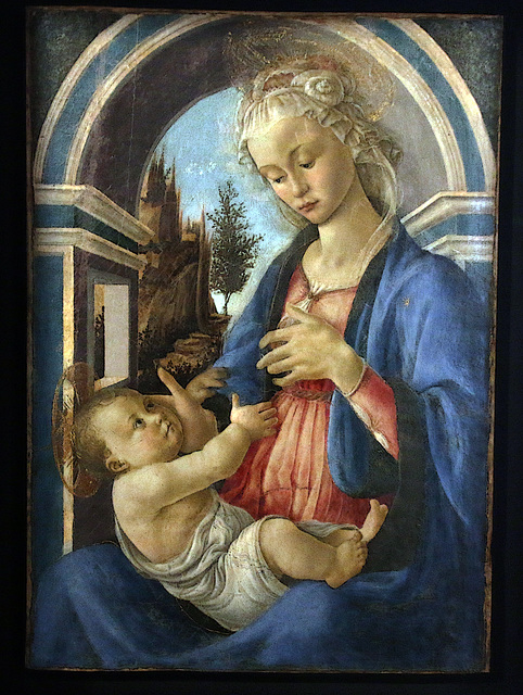 Vierge et l'Enfant - Peintre Botticelli