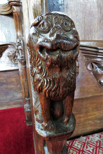 over church, cambs, lion elbow on c15 stalls